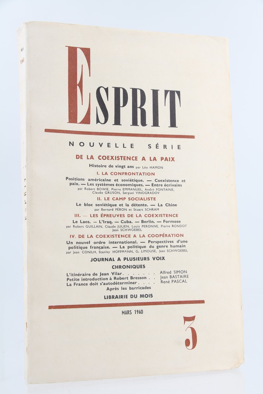 Esprit N°3 de la nouvelle série