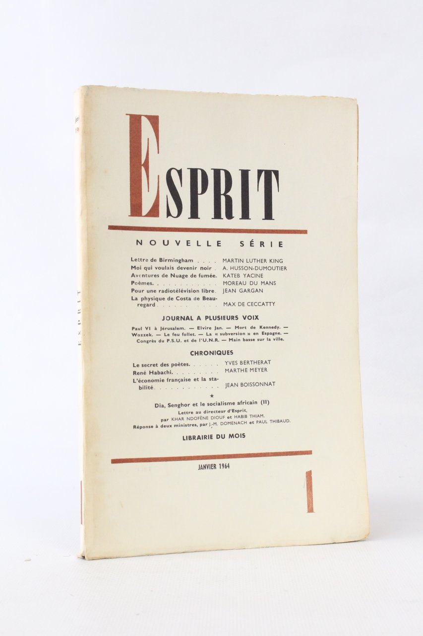 Esprit. Nouvelle série N°324 de la 32ème année