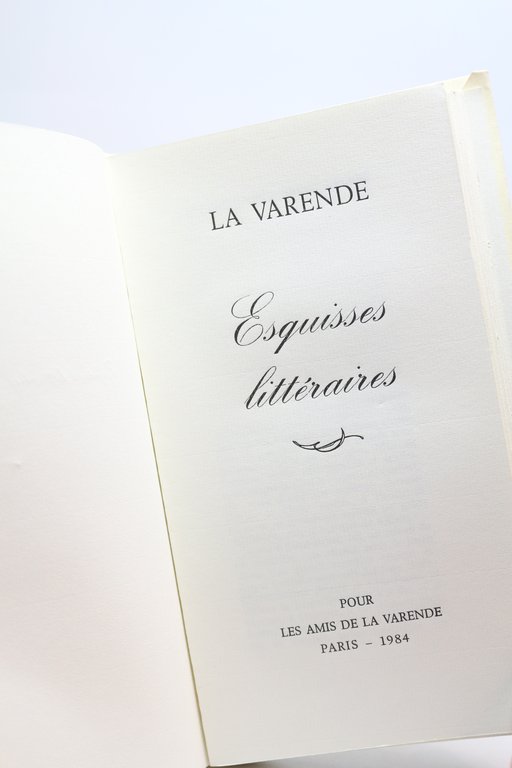 Esquisses littéraires