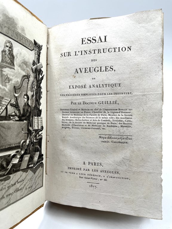 Essai sur l'instruction des aveugles, ou exposé analytique des procédés …