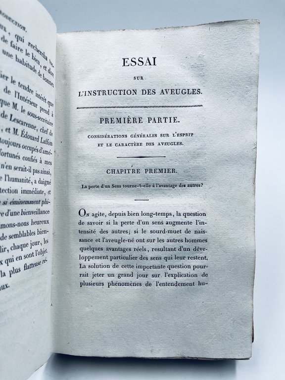 Essai sur l'instruction des aveugles, ou exposé analytique des procédés …
