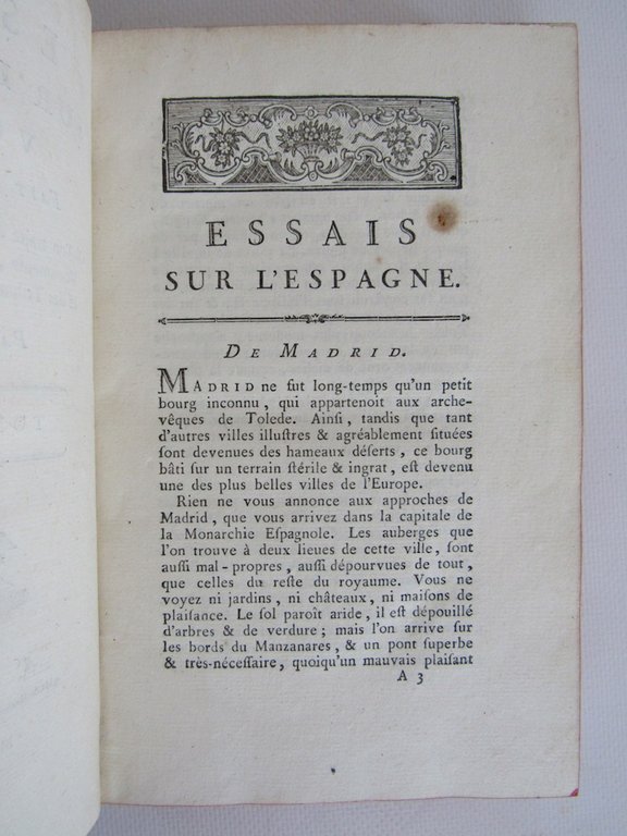 Essais sur l'Espagne faits en 1777 et 1778 ; où …