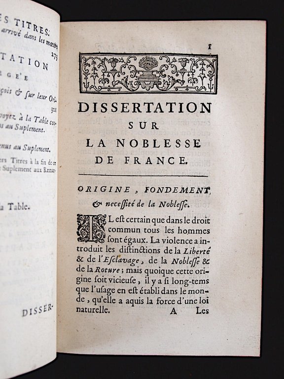 Essais sur la noblesse de France, contenans une dissertation sur …