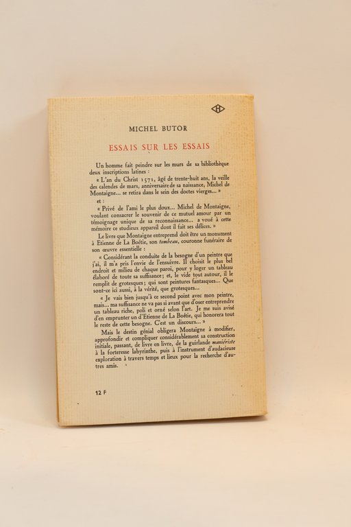 Essais sur les essais