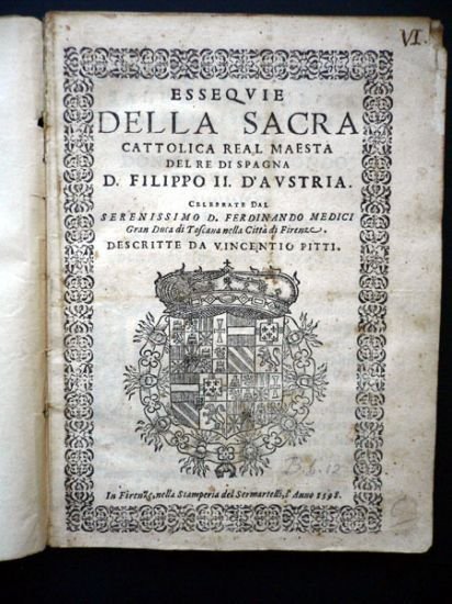 Essequie della sacra cattolica real maesta del re di Spagna …