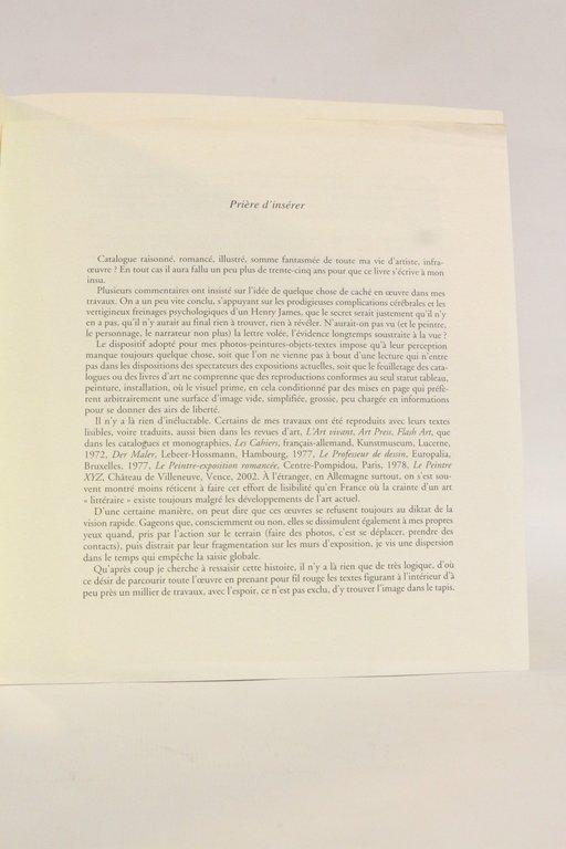 Et le peintre. Tout l'oeuvre roman 1968-2003