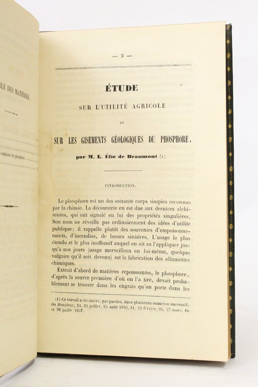 Etude sur l'utilité agricole et les gisements géologiques du phosphore