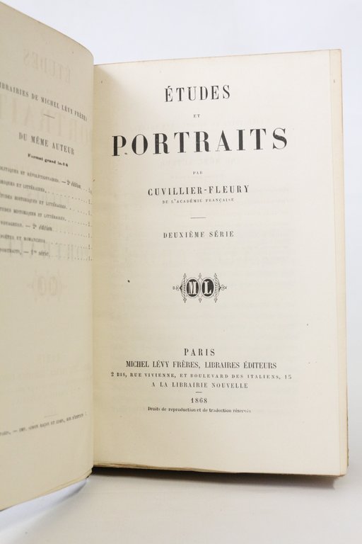 Etudes et portraits. Deuxième série