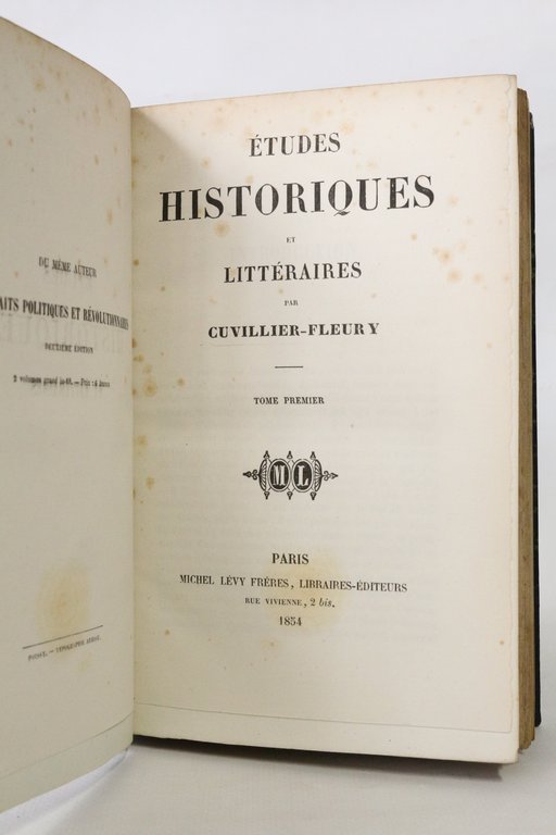 Etudes historiques et littéraires