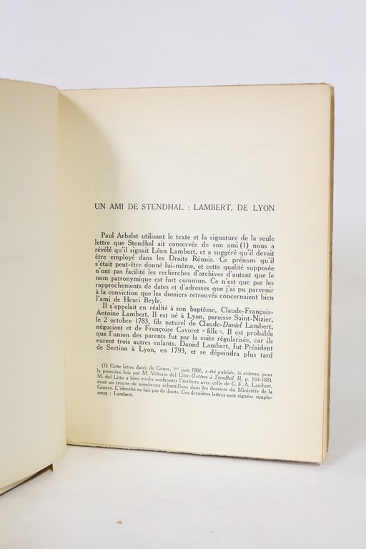 Etudes stendhaliennes