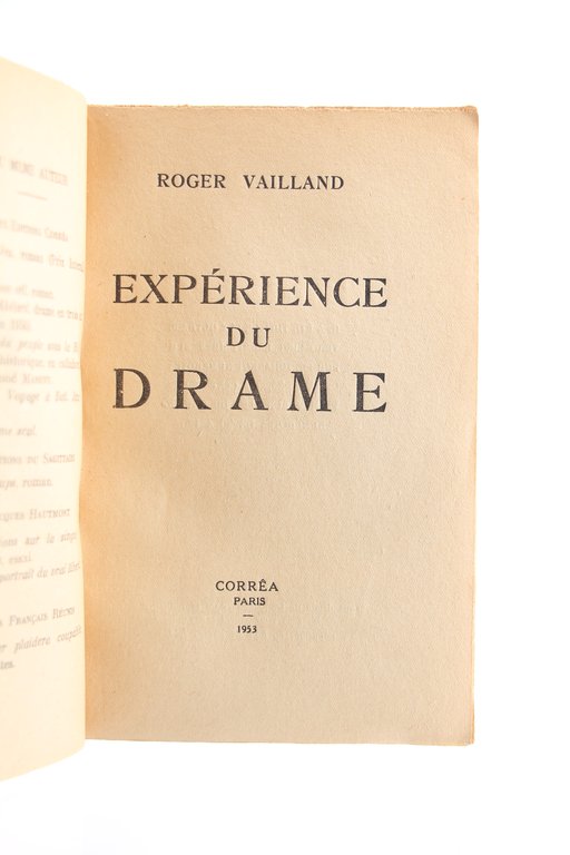 Expérience du drame