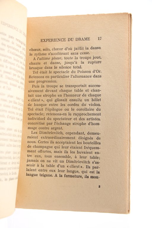 Expérience du drame