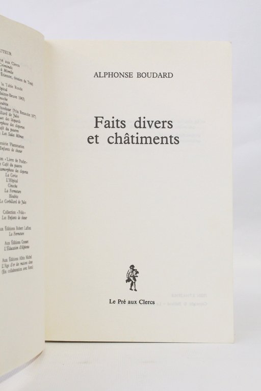 Faits divers et châtiments