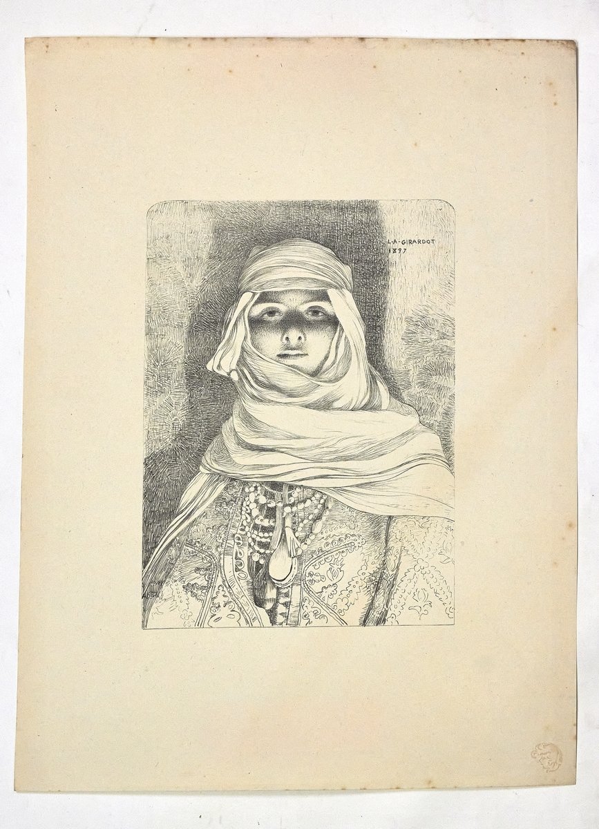 "Femme du Riff" - Lithographie originale sur Chine - L'Estampe …