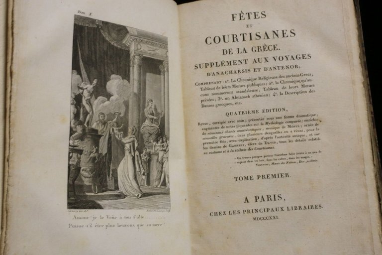 Fêtes et courtisanes de la Grèce. Supplément aux Voyages d'Anacharsis …