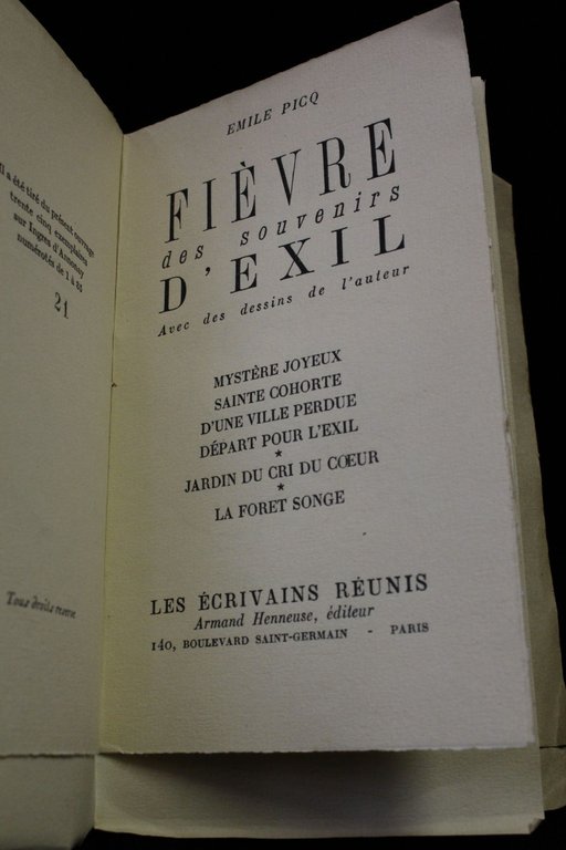 Fièvre des souvenirs d'exil