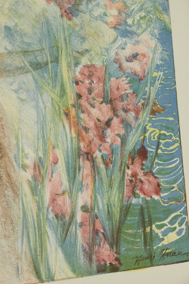"Fleur de mai" - Lithographie originale sur Japon - L'Estampe …