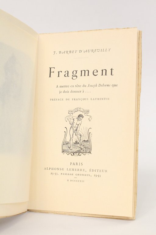 Fragment à mettre en tête du Joseph Delorme que je …