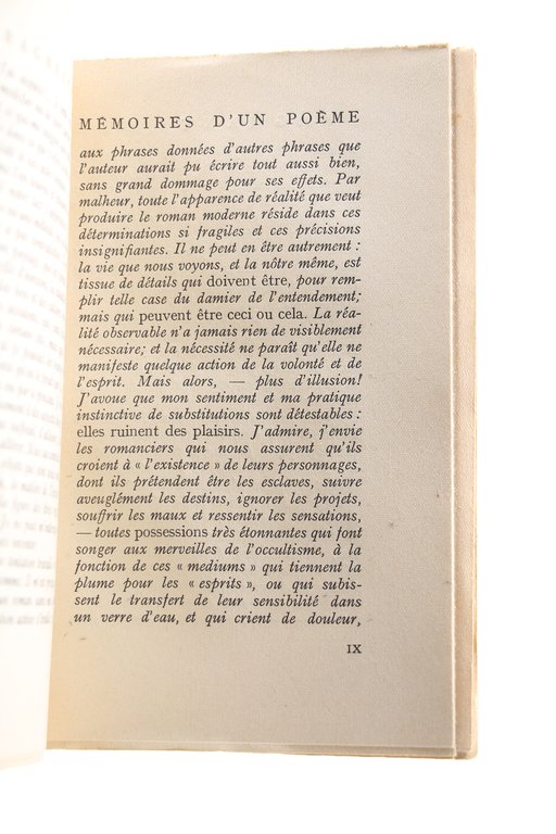 Fragments des Mémoires d'un Poème