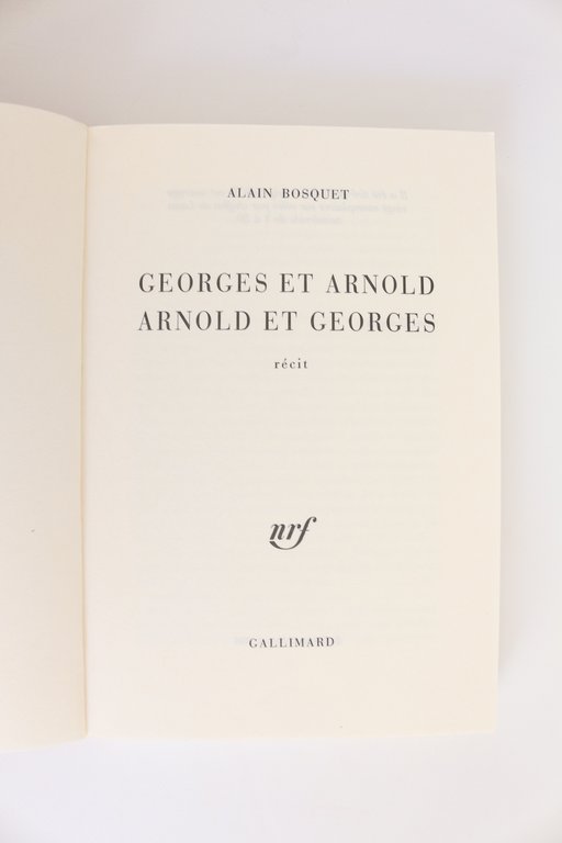 Georges et Arnold Arnold et Georges