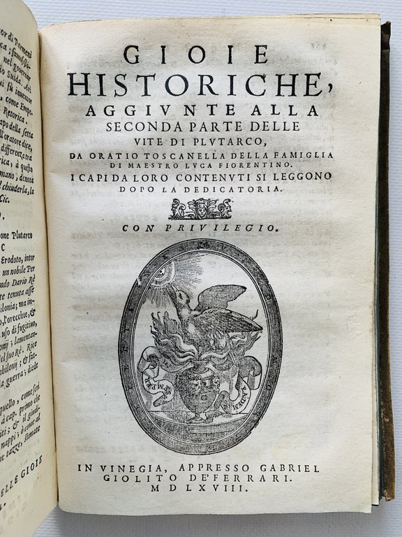 Gioie historiche, aggiunte alla prima [seconda] parte delle vite di …