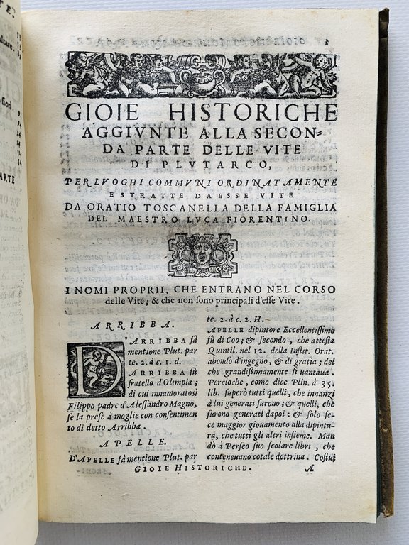 Gioie historiche, aggiunte alla prima [seconda] parte delle vite di …