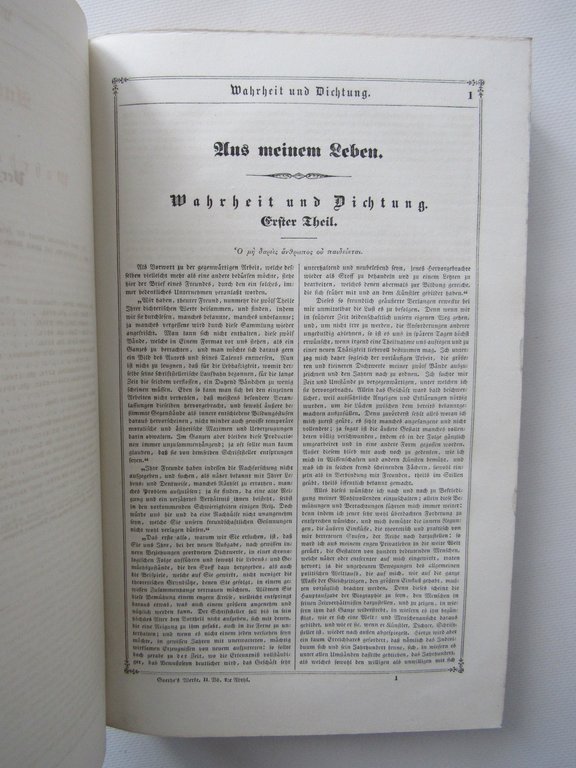 Goethe's poetische und prosaische werke in zwei banden. [Oeuvres complètes]