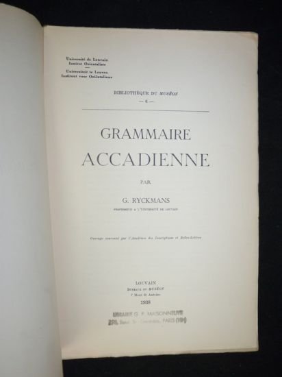 Grammaire accadienne