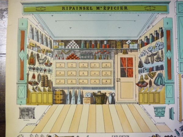 Grandes constructions : Epicerie. Imagerie d'Épinal Pellerin n°355.