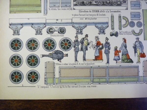 Grandes constructions : Tender. Imagerie d'Épinal Pellerin n°160.