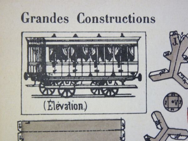 Grandes constructions : Wagon. Imagerie d'Épinal Pellerin n°161