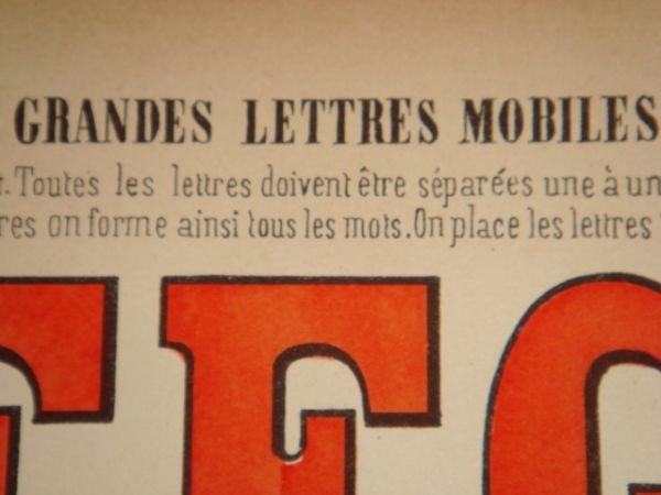 Grandes lettres mobiles n°80 : Jeu de l'alphabet