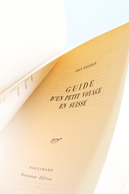 Guide d'un petit voyage en Suisse