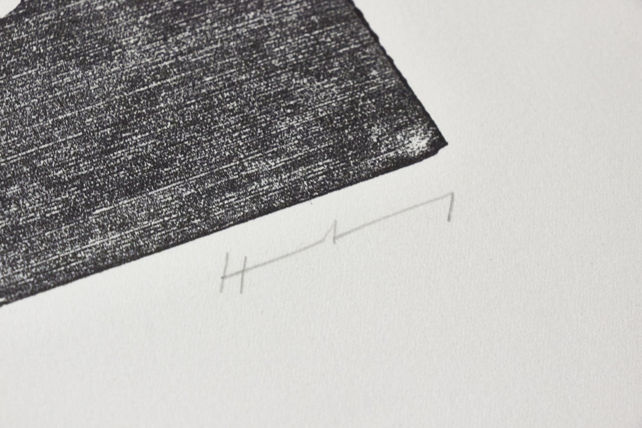 H-14 - Xylographie originale signée de Hans Hartung
