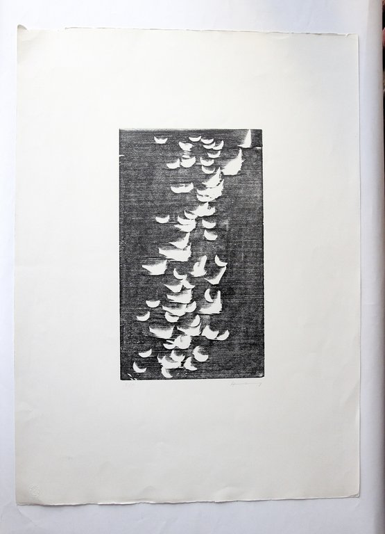 H-14 - Xylographie originale signée de Hans Hartung