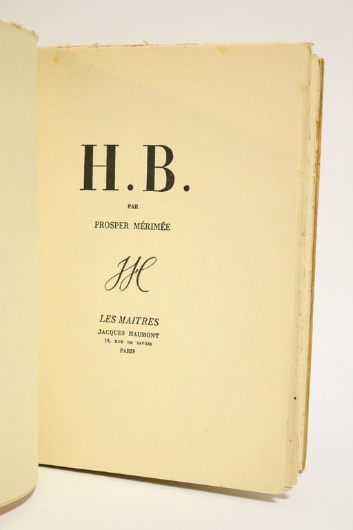 H.B. par un des quarante