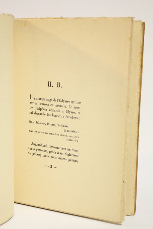 H.B. par un des quarante