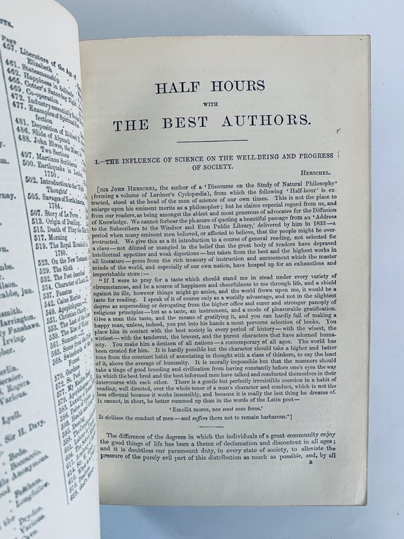Half hours with the best authors