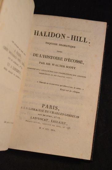 Halidon-Hill, esquisse dramatique tirée de l'histoire d'Ecosse