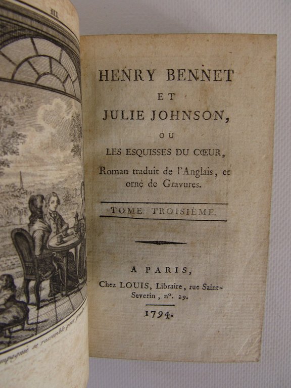 Henry Bennet et Julie Johnson, ou les esquisses du coeur, …