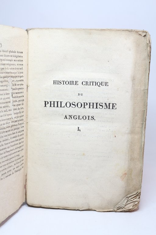 Histoire critique du philosophisme anglois, depuis son origine jusqu'à son …