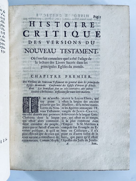 Histoire critique du texte du Nouveau Testament. Histoire critique des …