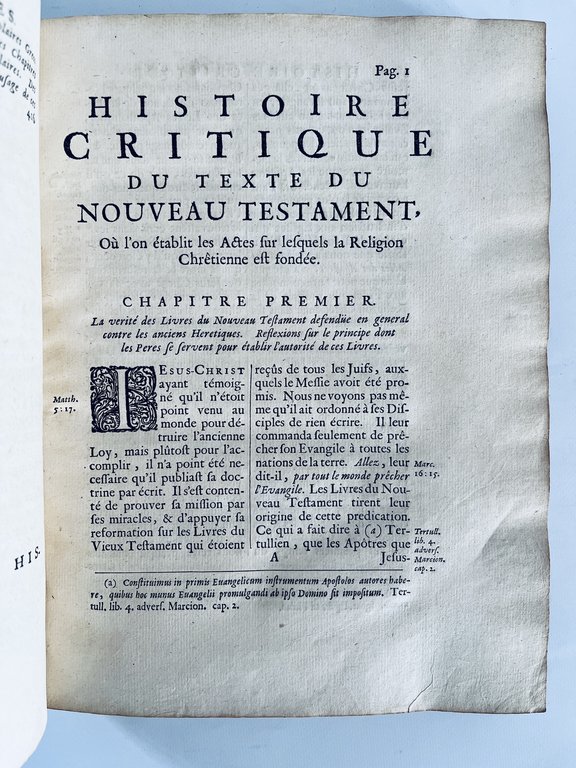 Histoire critique du texte du Nouveau Testament. Histoire critique des …
