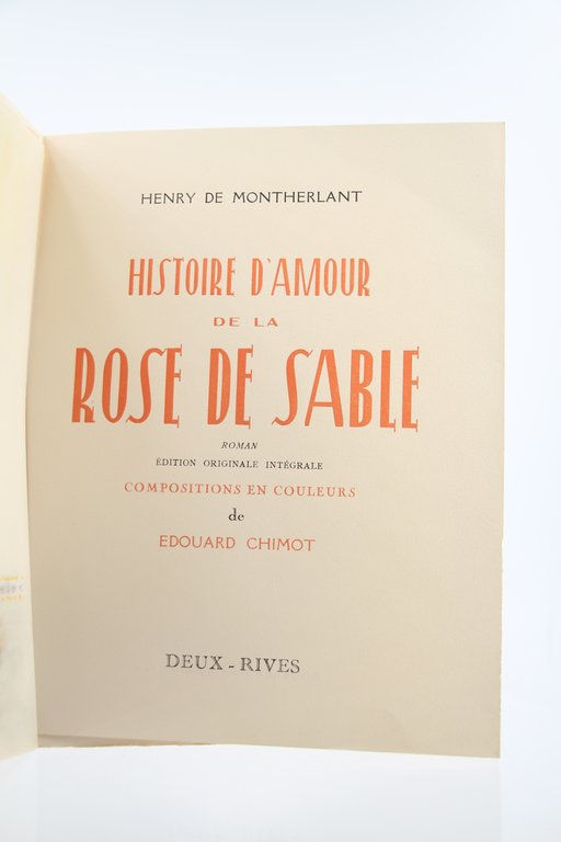 Histoire d'Amour de la Rose de Sable