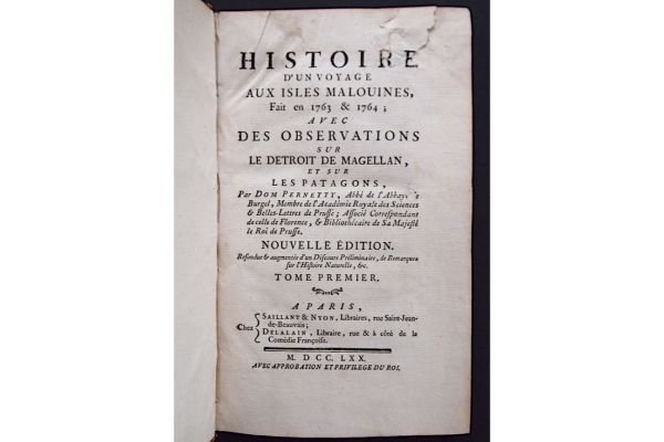 Histoire d'un voyage aux isles Malouines, fait en 1763 & …