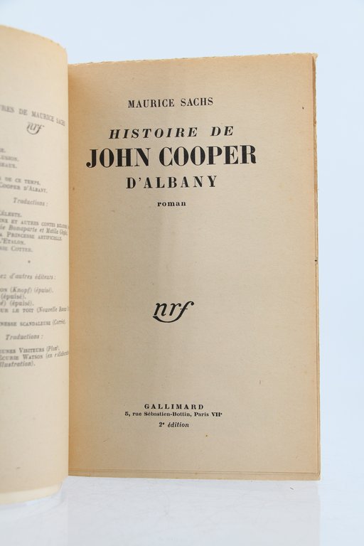 Histoire de John Cooper d'Albany