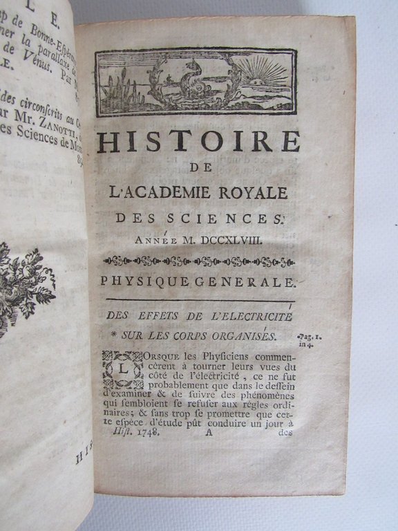 Histoire de l'Académie royale des sciences. Année 1748