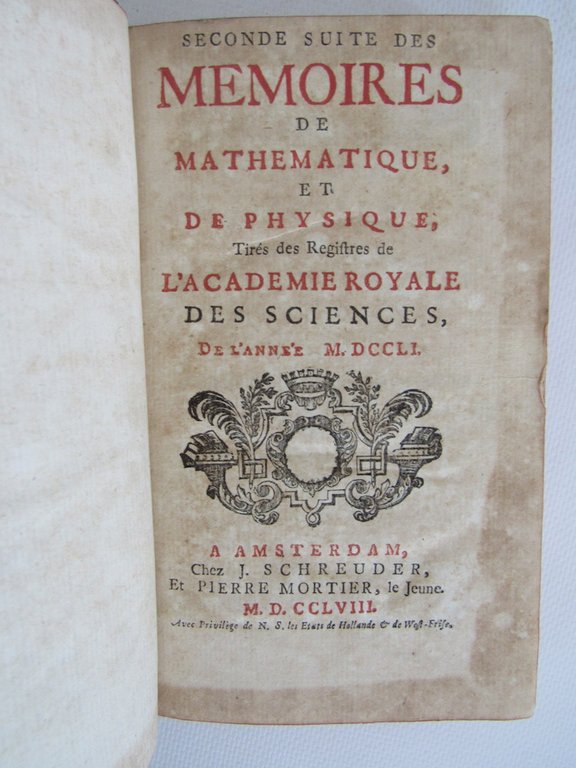 Histoire de l'Académie royale des sciences. Année 1751