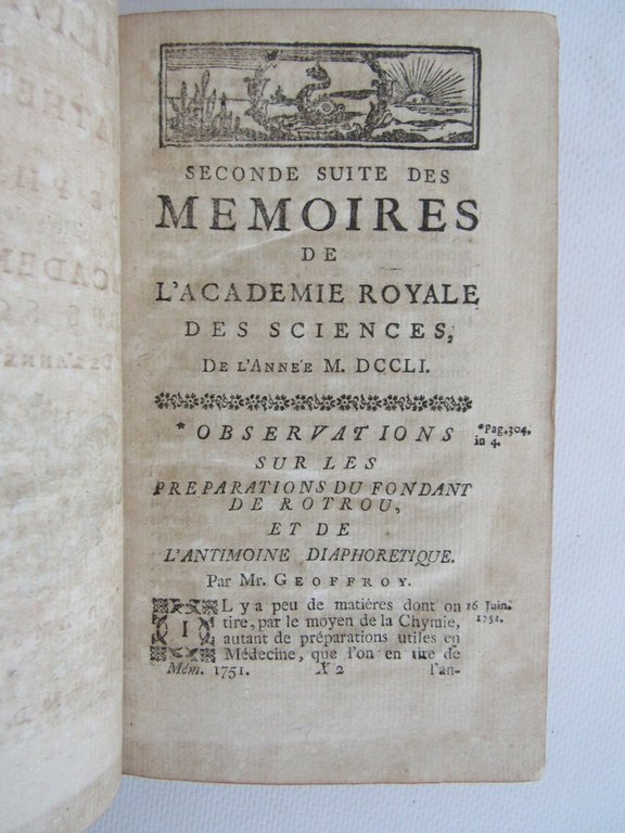 Histoire de l'Académie royale des sciences. Année 1751