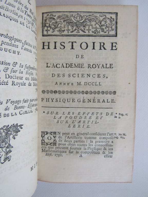 Histoire de l'Académie royale des sciences. Année 1751